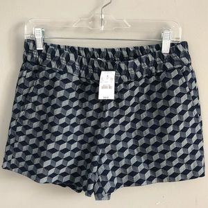 NWT J. Crew Geometric Print Boardwalk Short